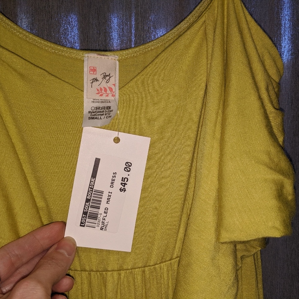 7th Roy Ruffled Maxi Dress Small - Picture 4 of 5